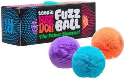 Schylling Teenie NeeDoh 3-Pack Mini Sensory Fuzz Balls with Velvet Texture and Soft Squish. Ages 3 and Up - Image 2