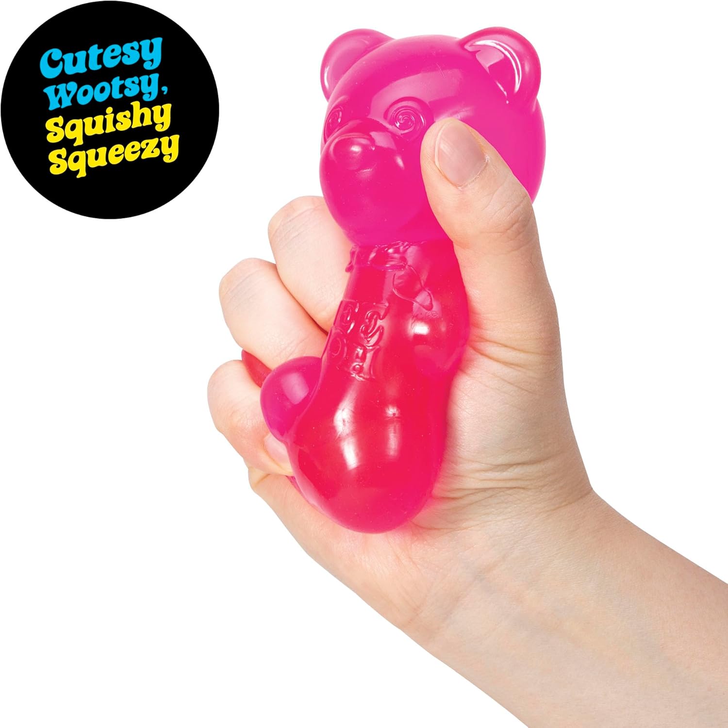 Schylling NeeDoh Gummy Bear - Sensory Fidget Toy with Jelly-Like Filling - 3.5″ Tall - Colors May Vary (Pack of 1) - Image 3