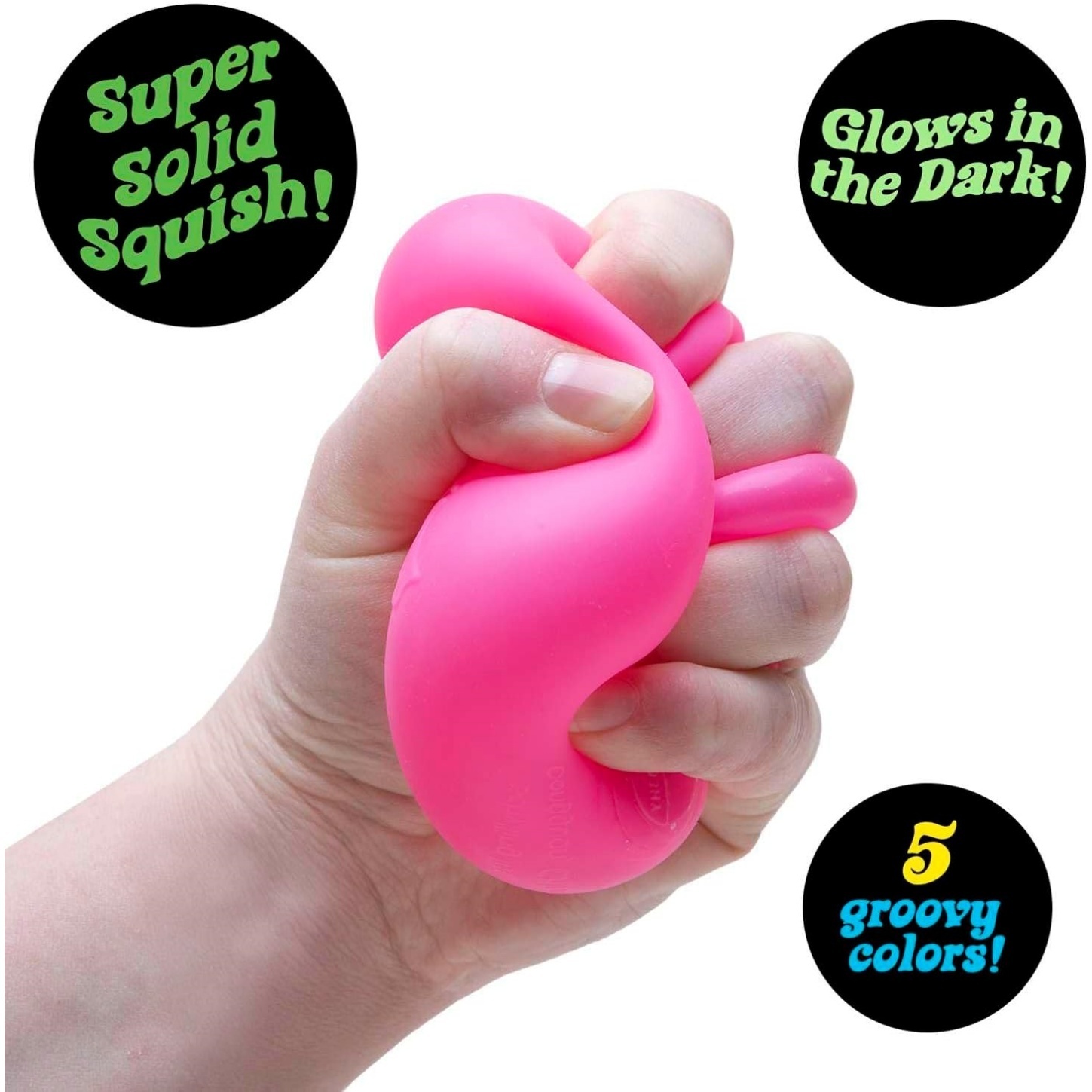 NeeDoh Nice Cube Glow - Glows in the Dark - Assorted - Image 3